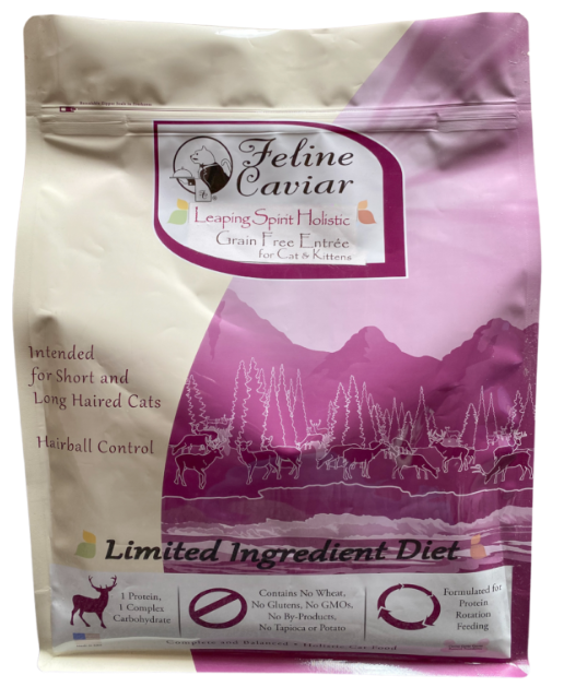 Feline Caviar Leaping Spirit Cat & Kitten Entree' (Venison & Split Pea)