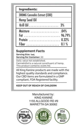 King Kalm Natural Broad-Spectrum Oil