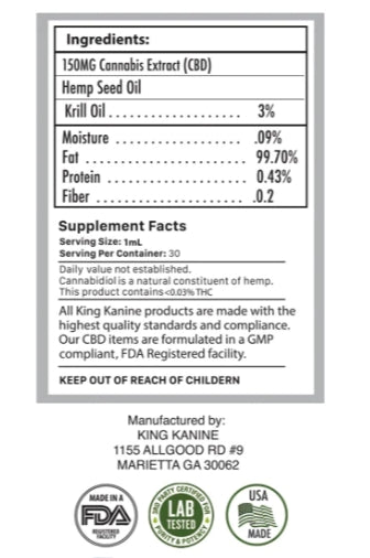 King Kalm Natural Broad-Spectrum Oil
