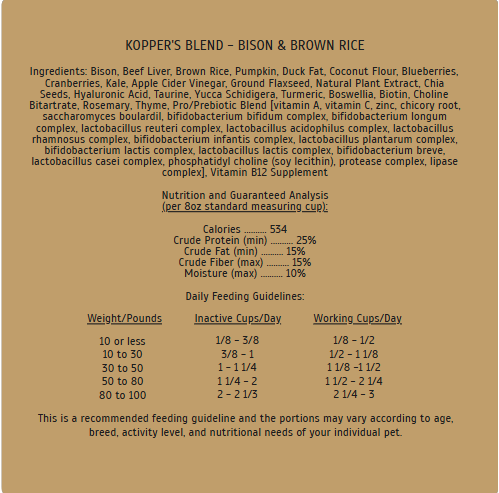 My Pup's Best Kibble 22 LB Bag